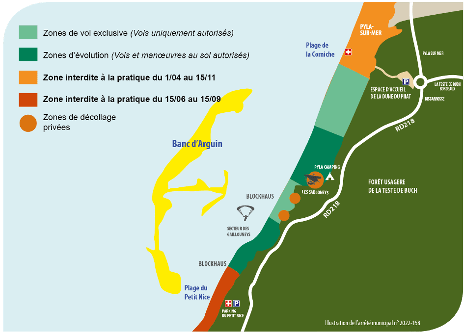 Réglementation parapente dune du Pyla